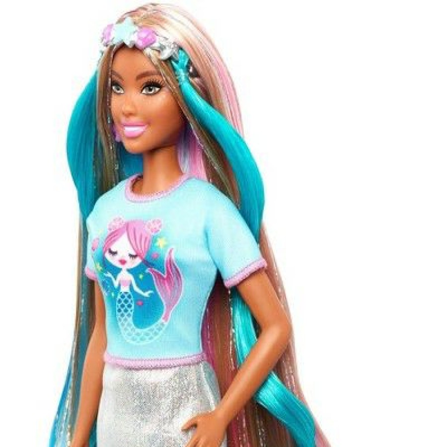 * Barbie Fantasy Hair Doll Mermaid And Unicorn Looks