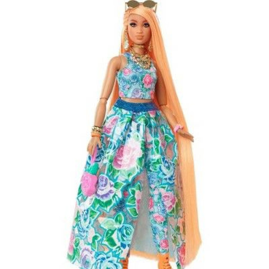 * Barbie Extra Fancy Doll Floral 2Pc Gown