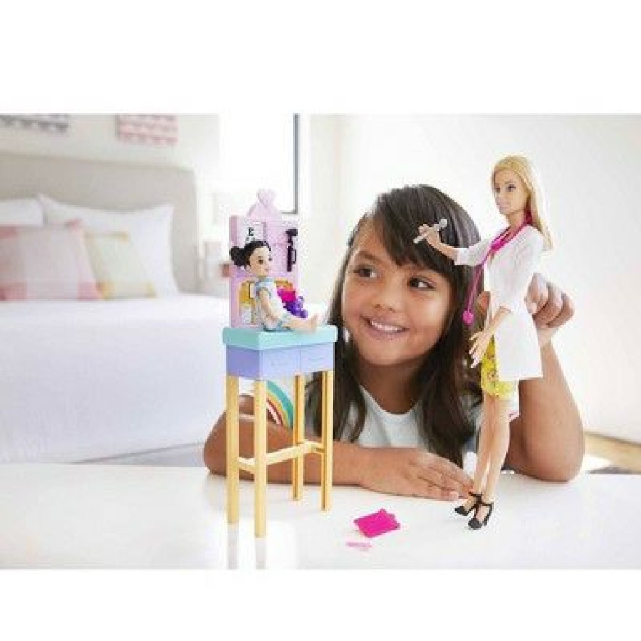 * Barbie Careers Pediatrician Doll Playset