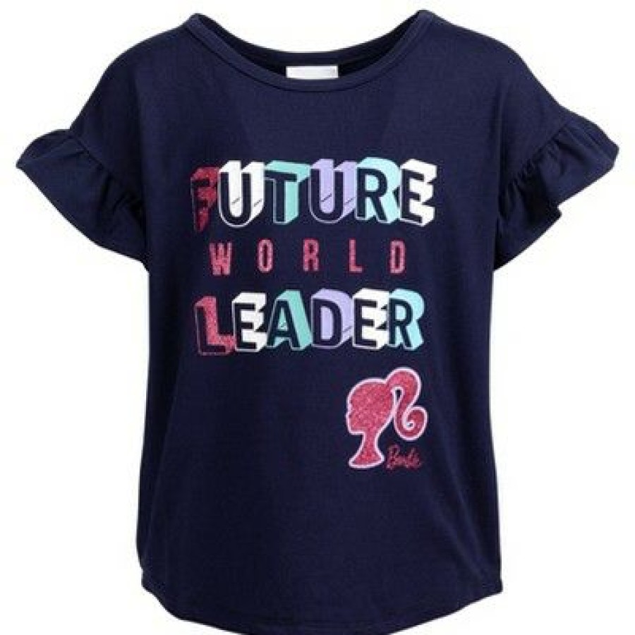 * Barbie Graphic T-Shirt & Leggings Navy / Pink