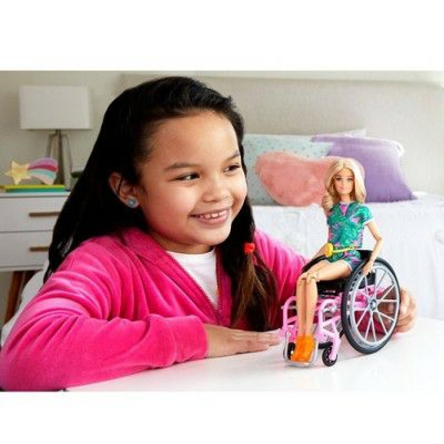 * Barbie Fashionistas Doll #165 With Wheelchair & Long Blonde Hair