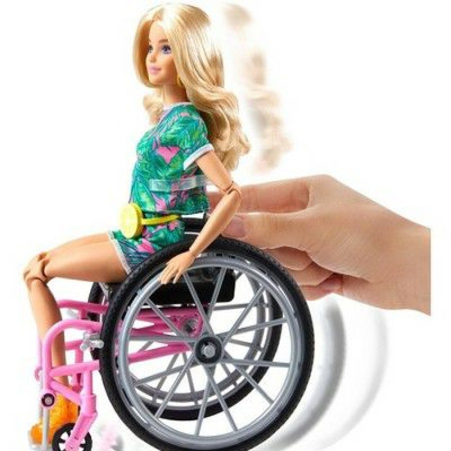 * Barbie Fashionistas Doll #165 With Wheelchair & Long Blonde Hair