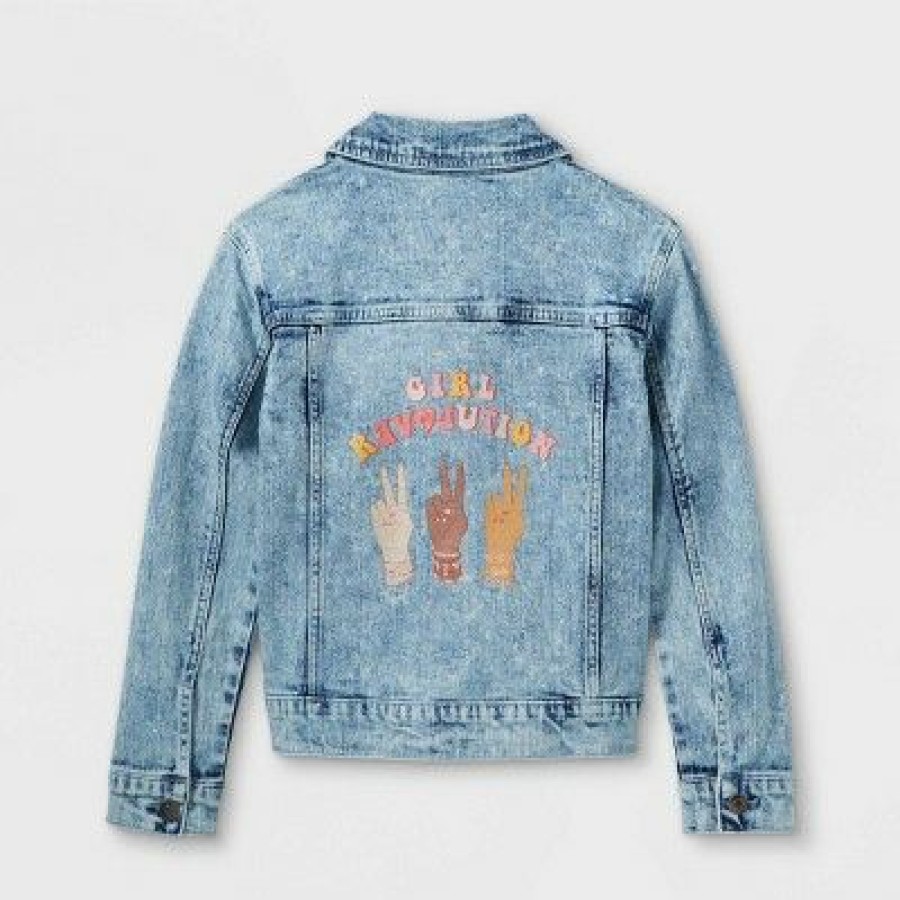 * Girls' Barbie Denim Jacket Blue