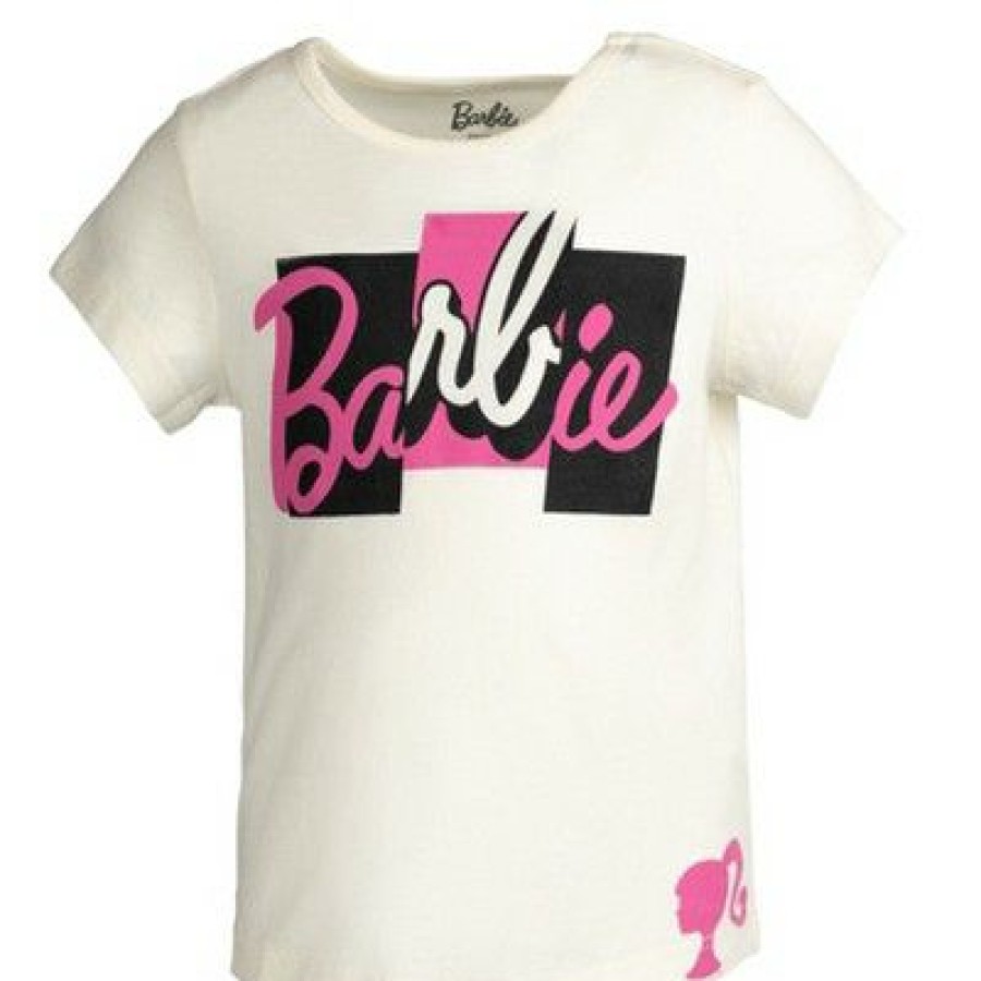 * Barbie 2 Pack Graphic T-Shirts White / Pink