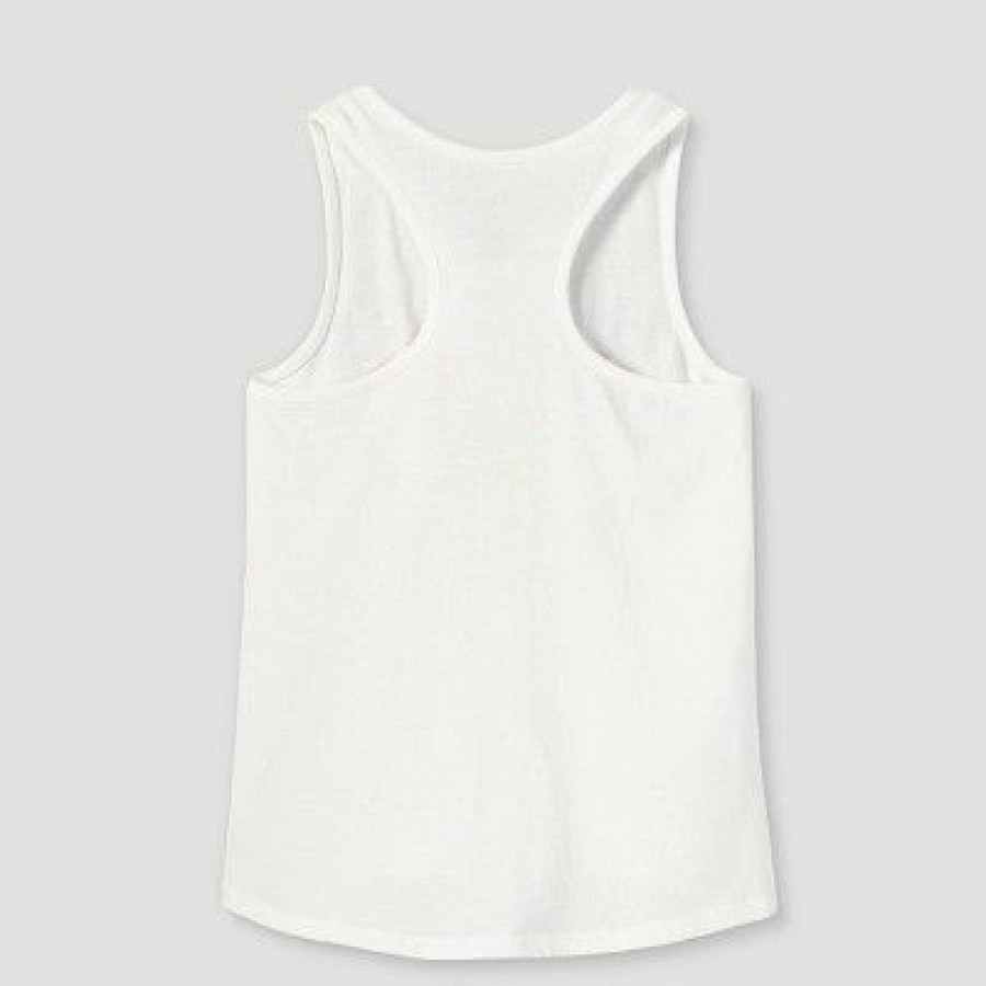 * Girls' Barbie 'Empower Each Other' Swing Tank Top White