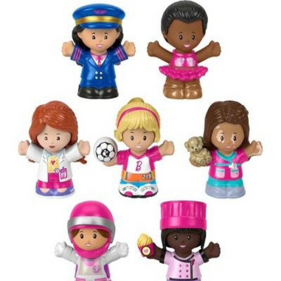 * Fisher-Price Little People Barbie You Can Be Anything Figures 7Pk