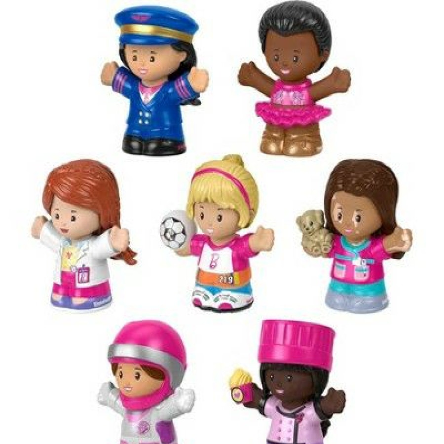 * Fisher-Price Little People Barbie You Can Be Anything Figures 7Pk