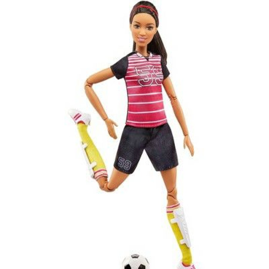 * Barbie Made To Move Soccer Player Doll