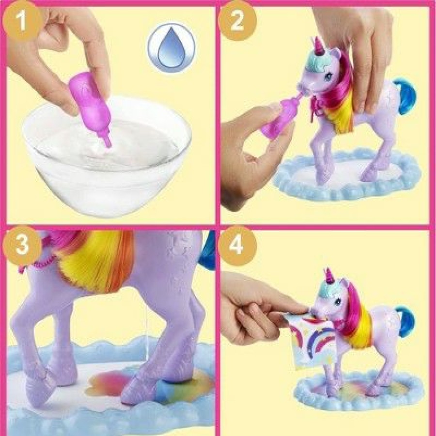 * Barbie Rainbow Potty Unicorn Playset