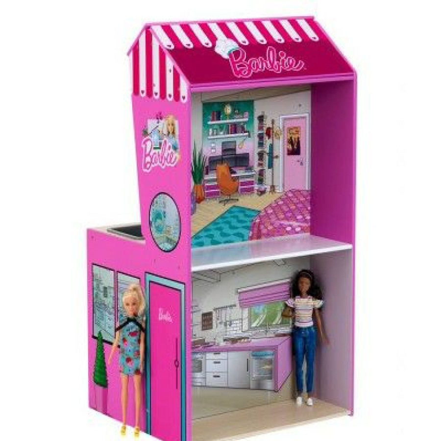 * Theo Klein 2 In 1 Barbie Wooden And Metal Toy Kitchen And Dollhouse With Pretend Washing Machine And Oven For Kids Ages 3 And Up