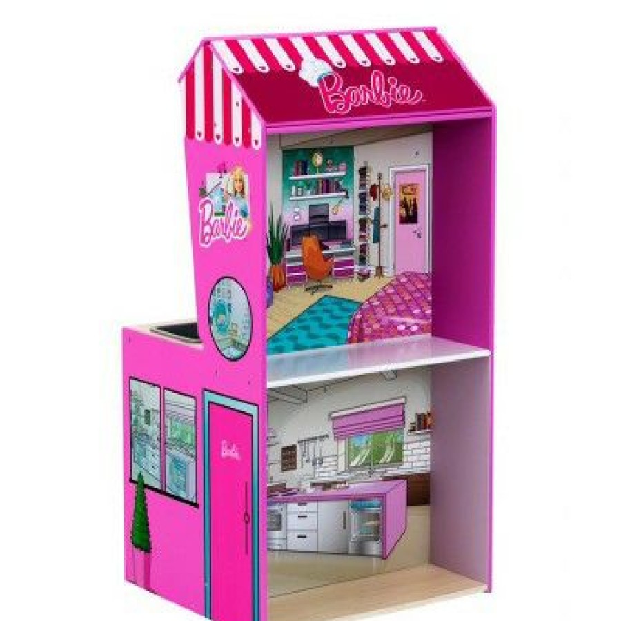 * Theo Klein 2 In 1 Barbie Wooden And Metal Toy Kitchen And Dollhouse With Pretend Washing Machine And Oven For Kids Ages 3 And Up