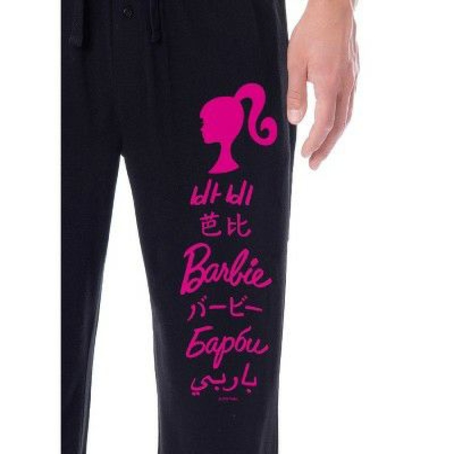 * Intimo Barbie Mens' All Around The World Languages Title Sleep Pajama Pants