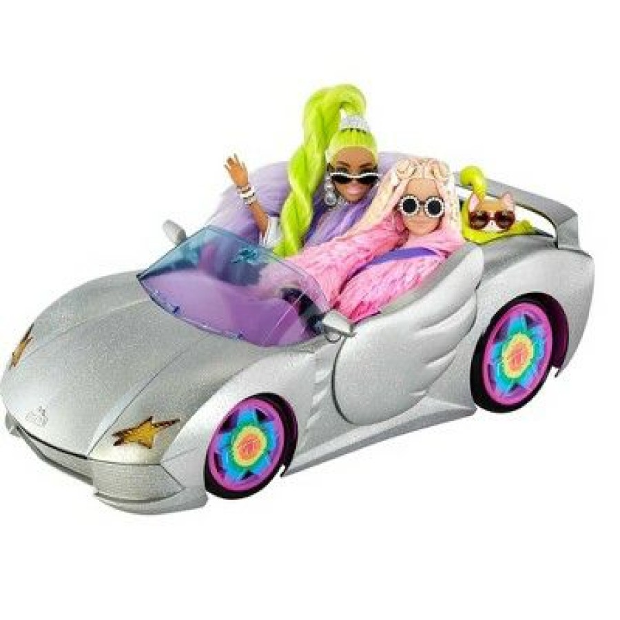 * Barbie Extra Vehicle Sparkly Silver Car