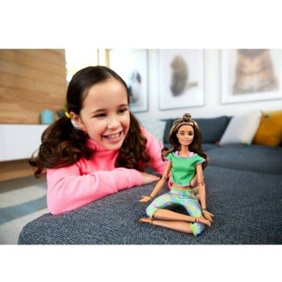 * Barbie Made To Move Doll Green Dye Pants