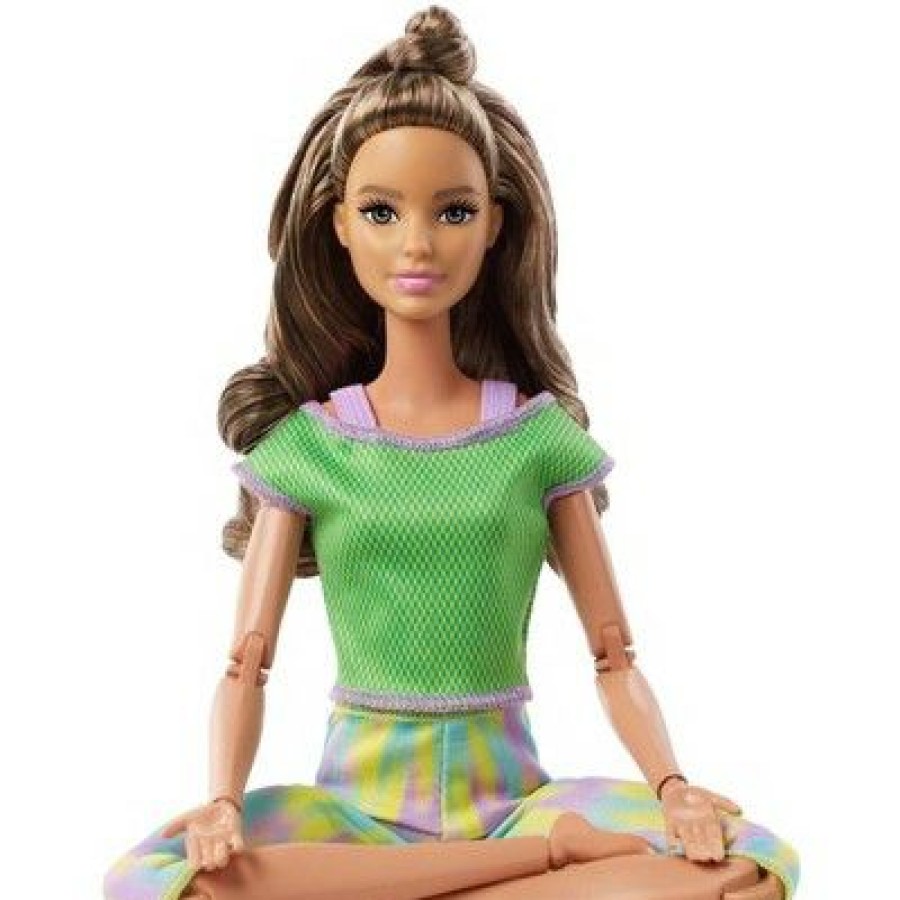 * Barbie Made To Move Doll Green Dye Pants