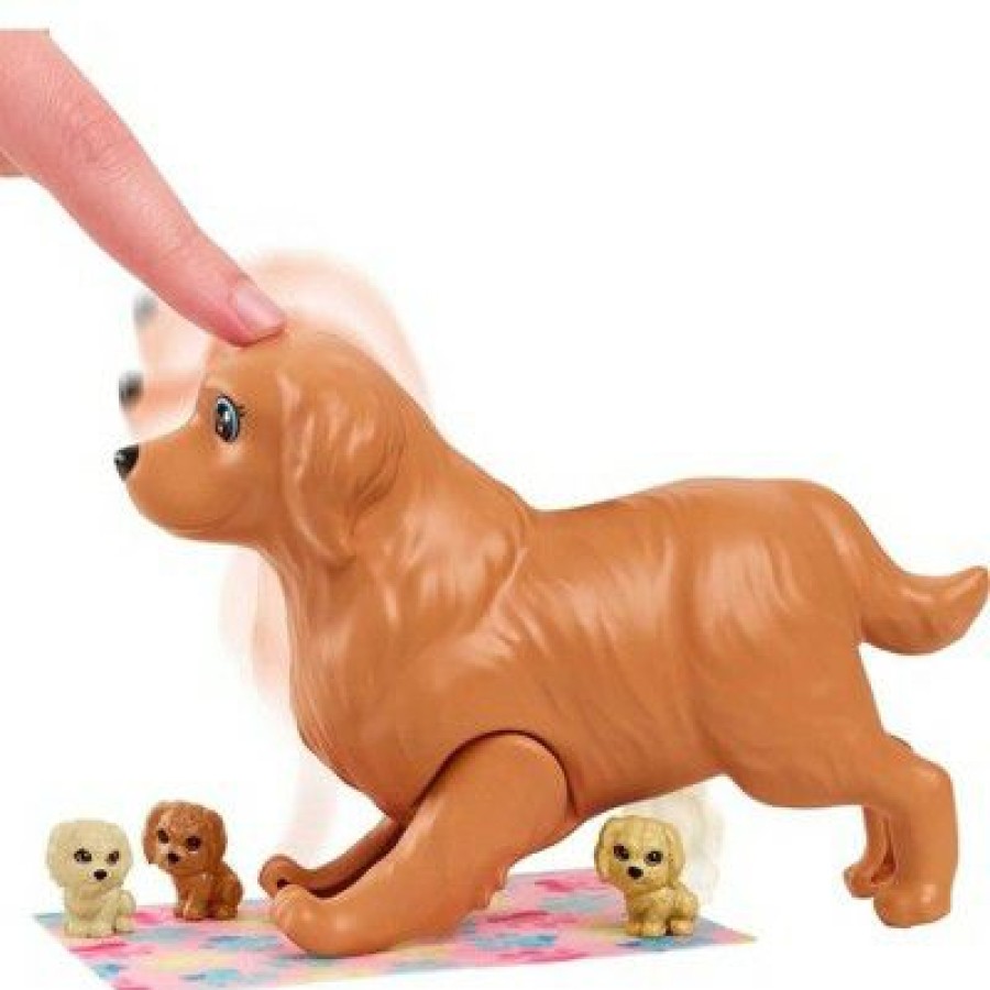 * Barbie And Newborn Pups Playset