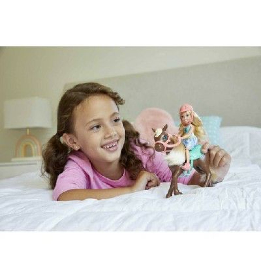 * Barbie Club Chelsea Doll And Brown Pony