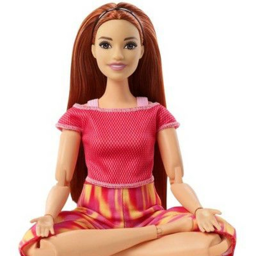 * Barbie Made To Move Doll Orange Dye Pants