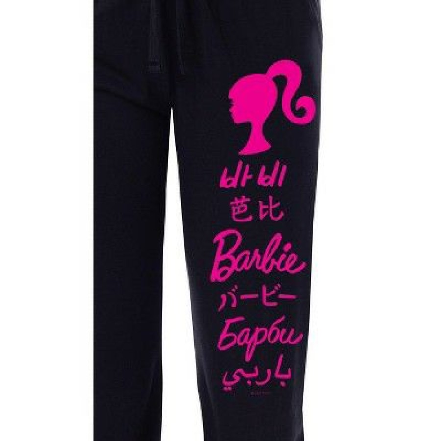 * Intimo Barbie Womens' All Around The World Languages Title Sleep Pajama Pants