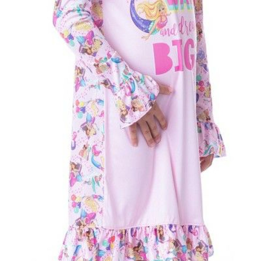 * Intimo Mattel Girls' Barbie Making Waves Dreaming Sleep Pajama Dress Nightgown