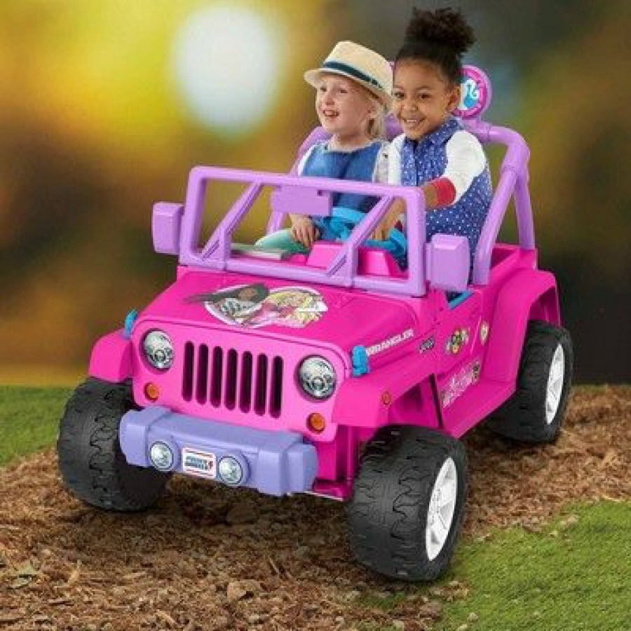 * Power Wheels 12V Barbie Jeep Powered Ride-On