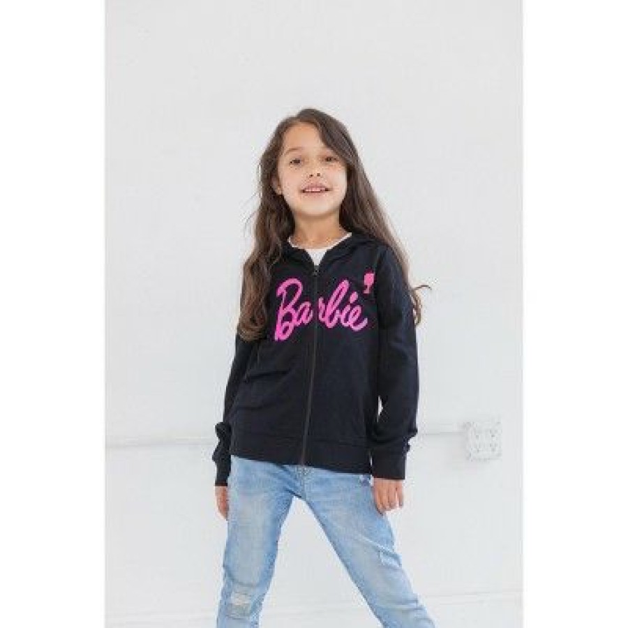 * Barbie Girls French Terry Hoodie Little Kid To Big Kid