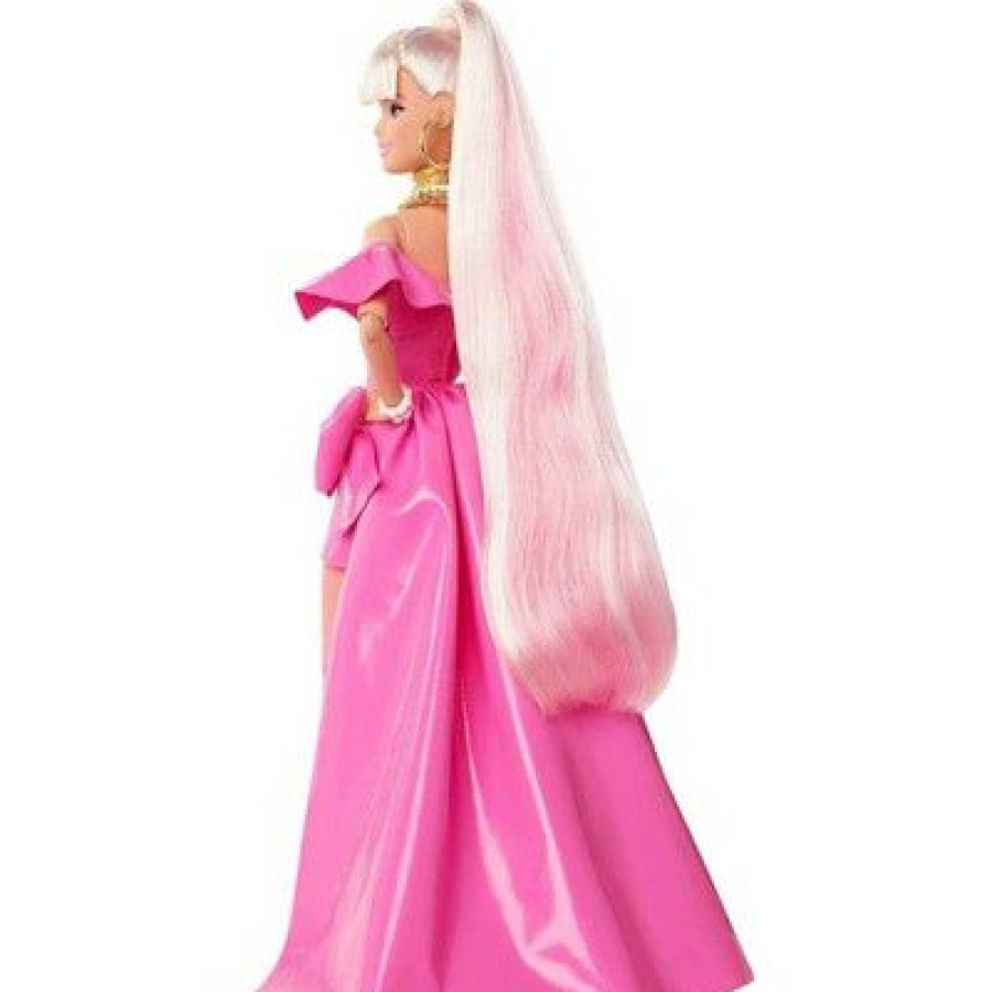 * Barbie Extra Fancy Doll Pink Glossy High-Low Gown