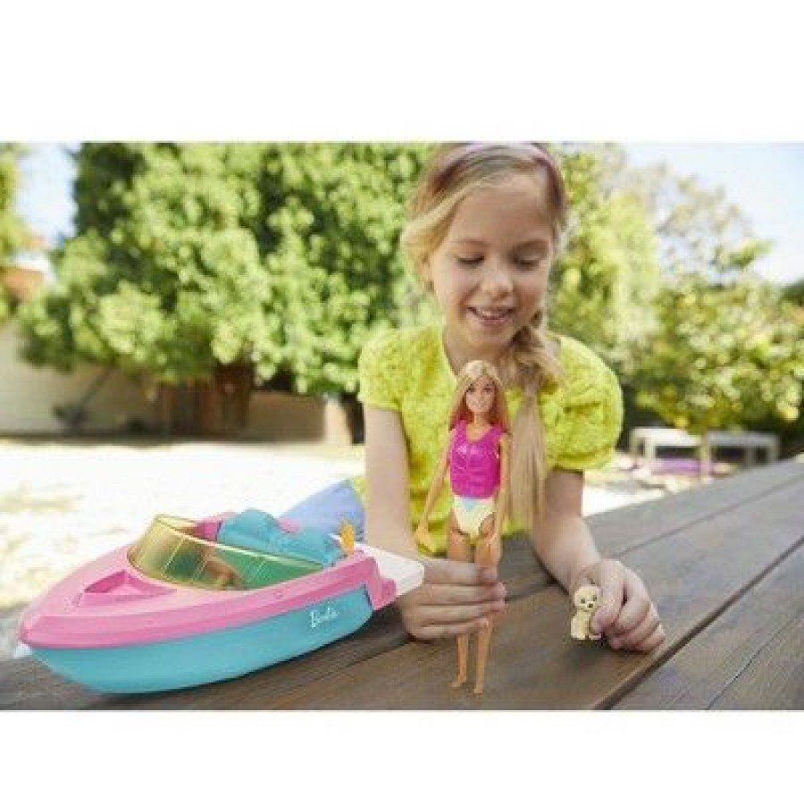 * Barbie Doll & Boat Playset