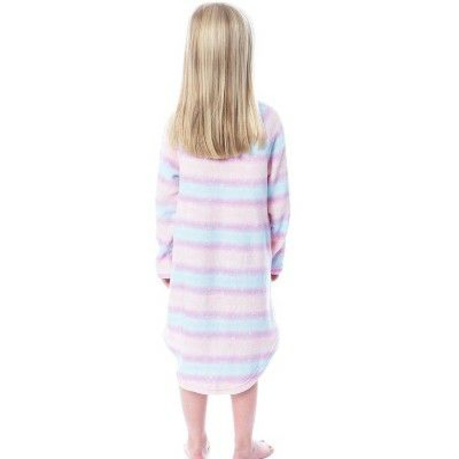 * Intimo Mattel Barbie Girls' Raglan Kids Nightgown Pajama With Best Friend Unicorn