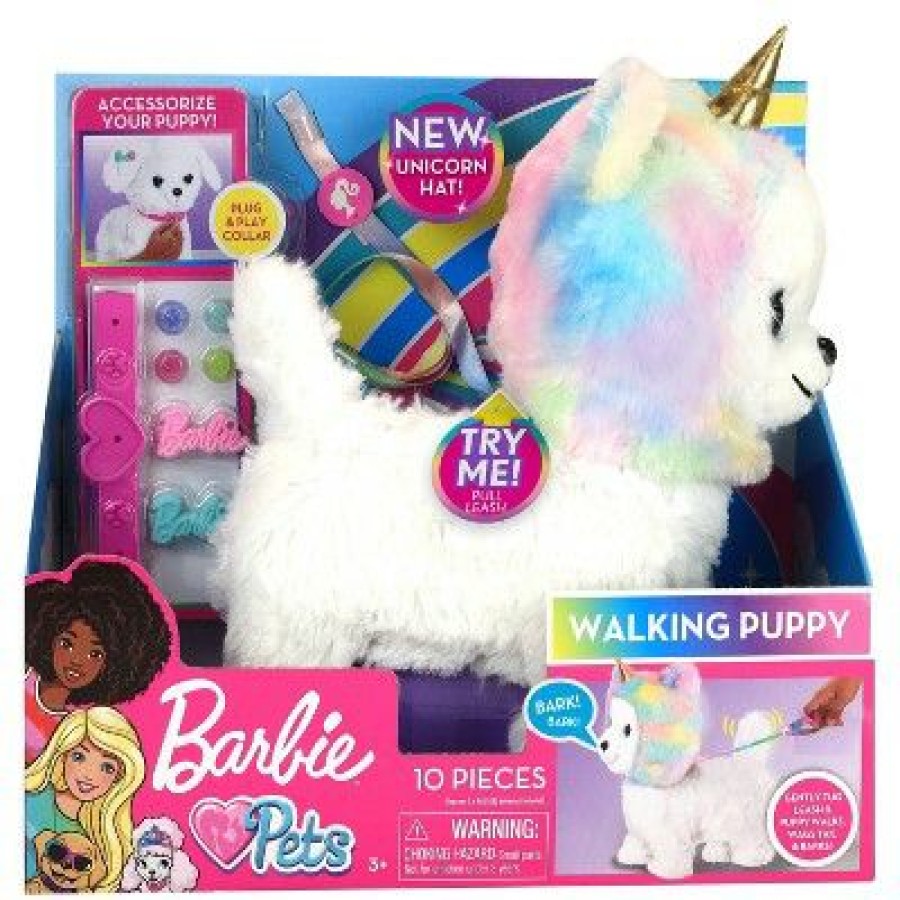 * Barbie Walk & Wag Puppy Unicorn Fashion Doll